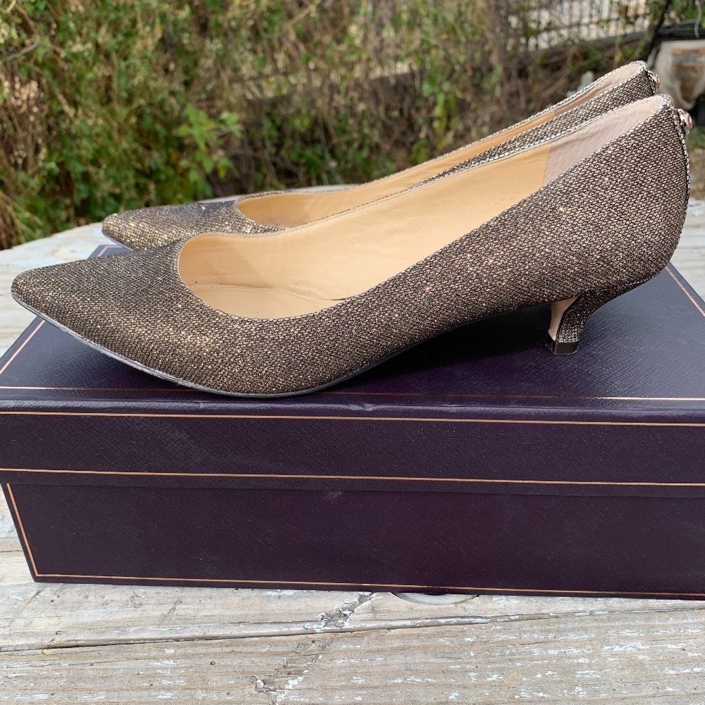 Vero Cuoio Vi-Opry Glitter Mesh Heels